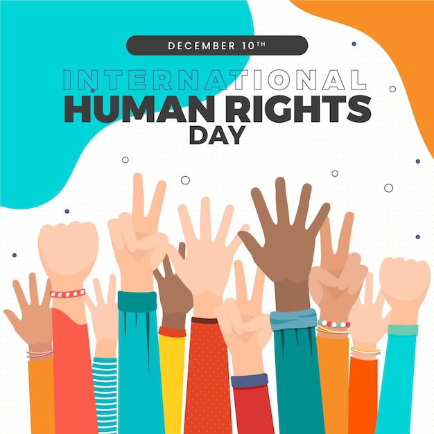 Premium Vector Hand Drawn International Human Rights Day Illustration