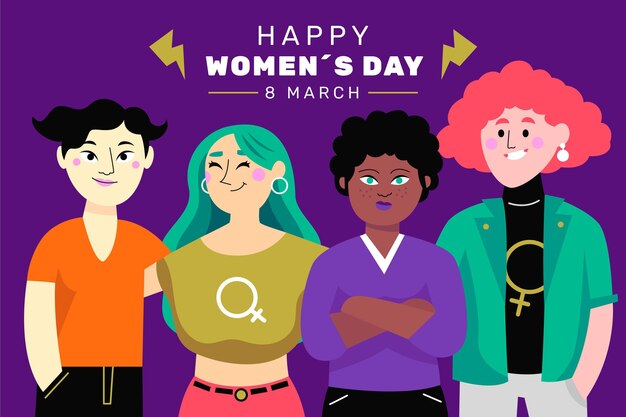 Free Vector | Hand drawn international women day