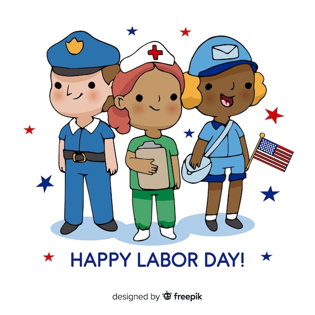 Hand Drawn Labor Day Background