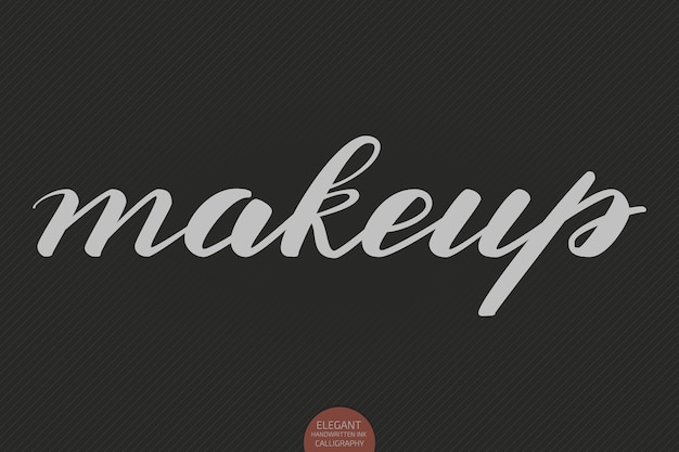 free-vector-hand-drawn-lettering-makeup-elegant-modern-handwritten