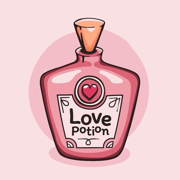 Free Vector Hand Drawn Love Potion Illustration