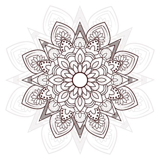 Download Hand drawn mandala background Vector | Free Download