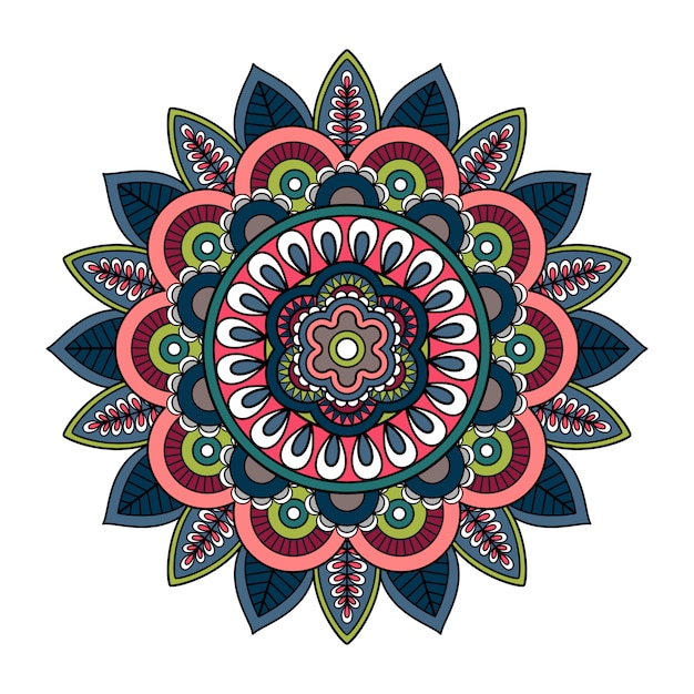 Premium Vector | Hand drawn mandala with islam