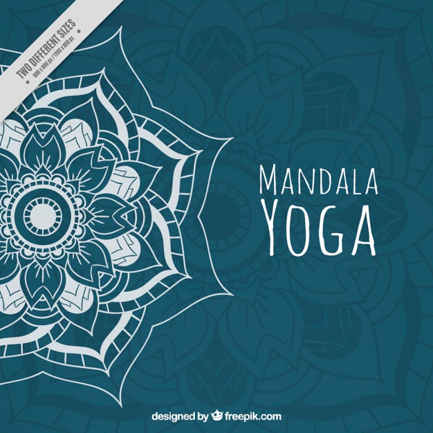 Download Hand drawn mandala yoga | Premium Vector
