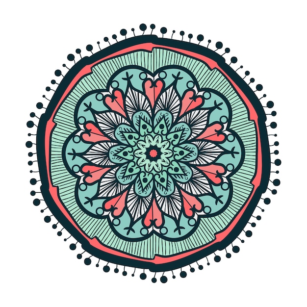 Download Hand drawn mandala | Premium Vector