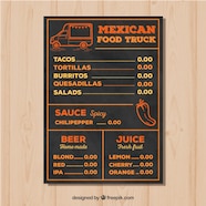 Hand Drawn Mexican Food Truck Menu Stock Images Page Everypixel