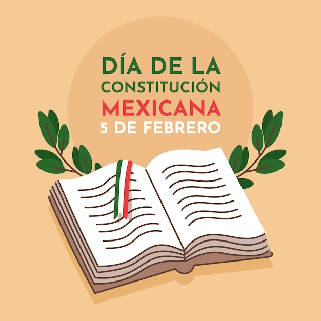 Free Vector | Hand drawn mexico constitution day