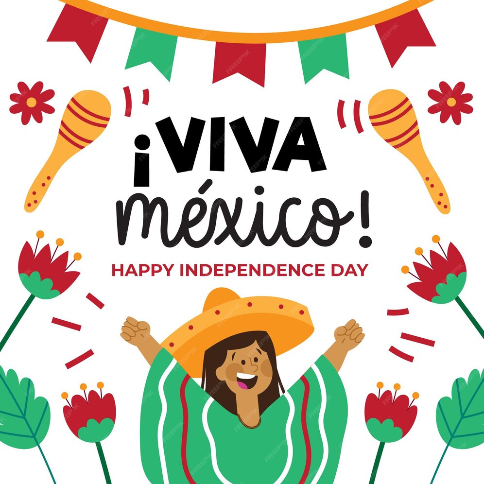 Free Vector | Hand-drawn mexico independence day design