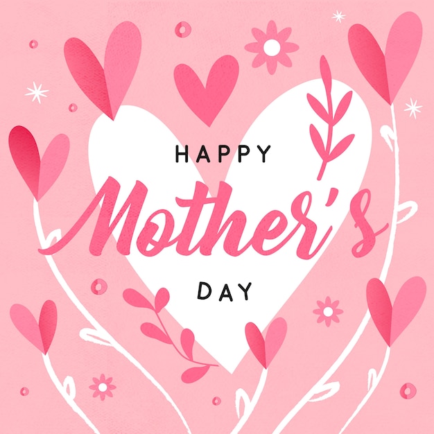 Free Vector | Hand-drawn mothers day