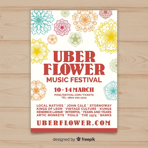 Download Free Download This Free Vector Hand Drawn Music Festival Poster Template Use our free logo maker to create a logo and build your brand. Put your logo on business cards, promotional products, or your website for brand visibility.