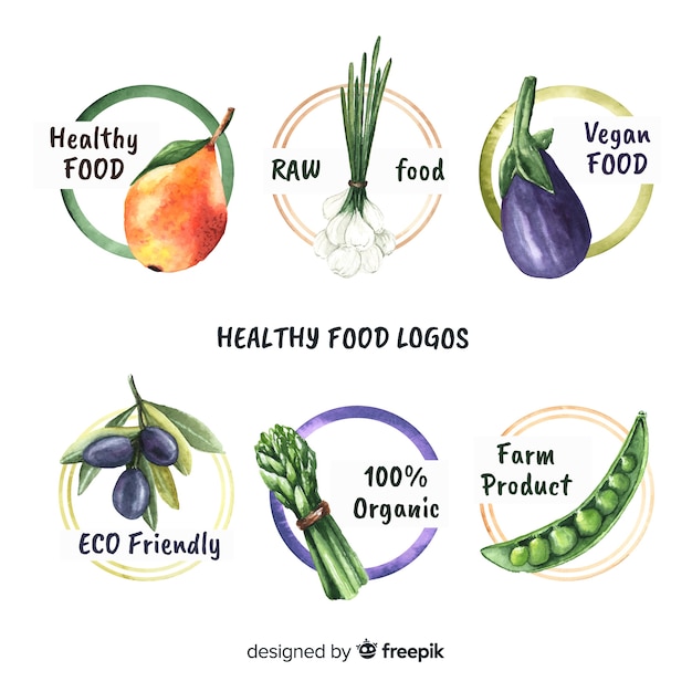 Download Free Hand Drawn Organic Food Logos Pack Free Vector Use our free logo maker to create a logo and build your brand. Put your logo on business cards, promotional products, or your website for brand visibility.