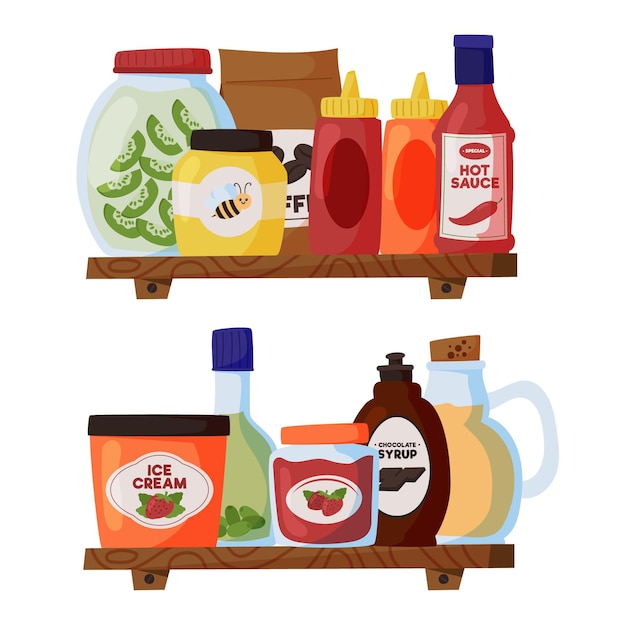 Free Vector | Hand drawn pantry