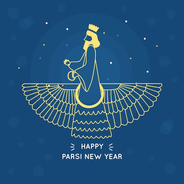 Free Vector | Hand Drawn Parsi New Year Illustration