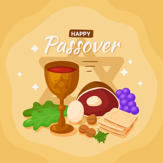 Free Vector | Hand drawn passover concept