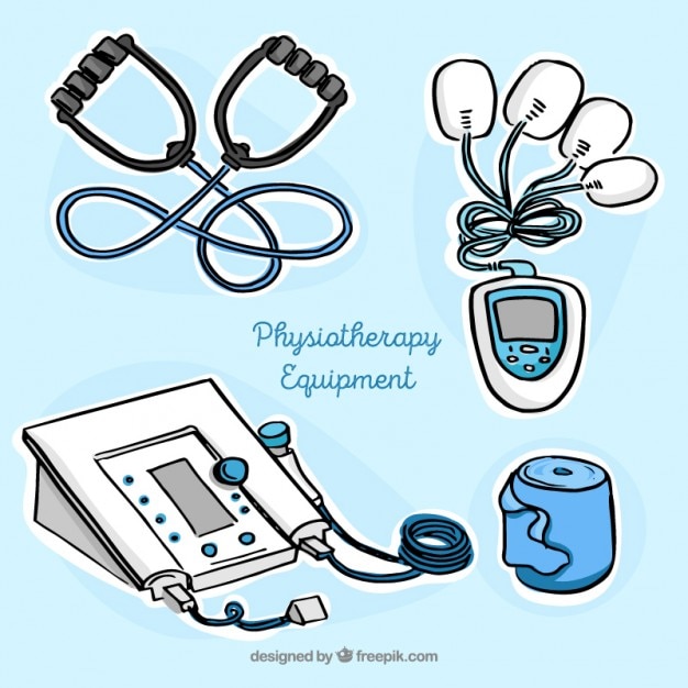 dialekt uddanne ris Premium Vector | Hand drawn physiotherapy equipment