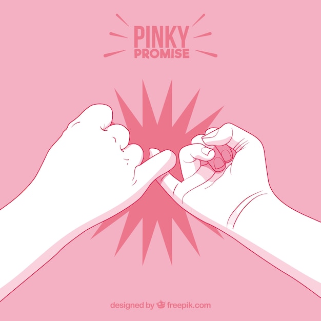 Download Hand drawn pinky promise composition | Free Vector