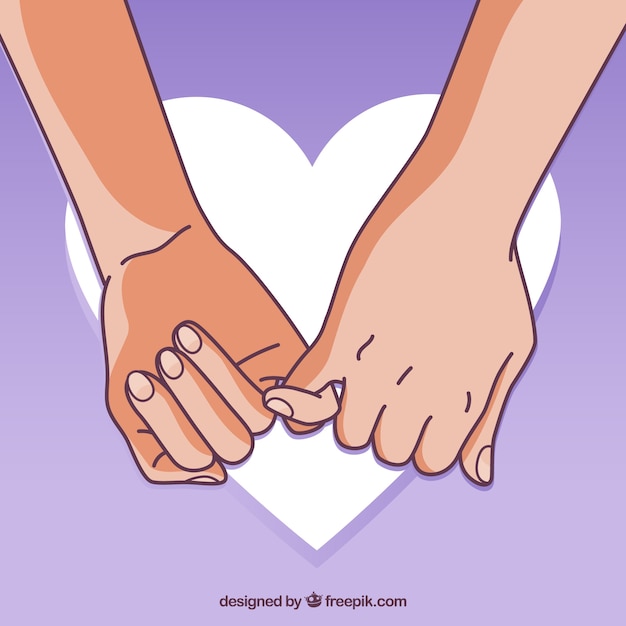 Download Hand drawn pinky promise composition | Free Vector