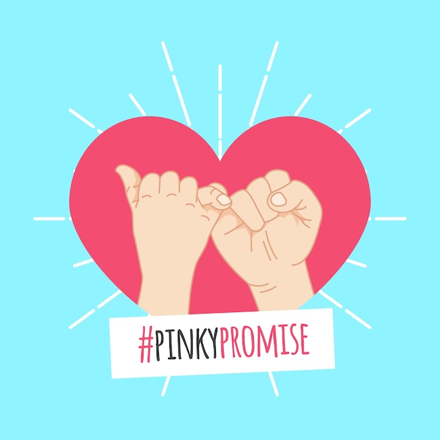 Download Hand drawn pinky promise concept | Free Vector