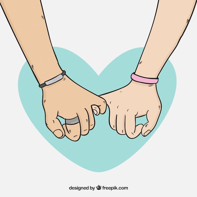 Download Hand drawn pinky promise concept | Free Vector