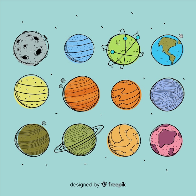 Free Vector Hand drawn collection
