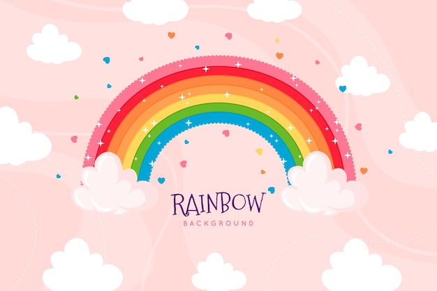 Download Hand-drawn rainbow | Free Vector