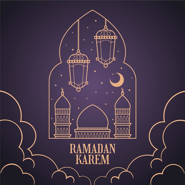 Free Vector Handdrawn ramadan concept
