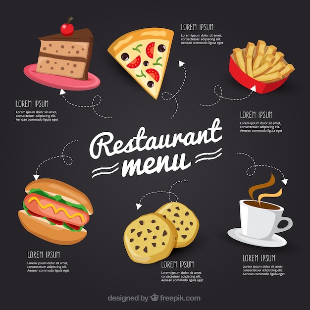 hand drawn restaurant menu in blackboard_23 2147540122