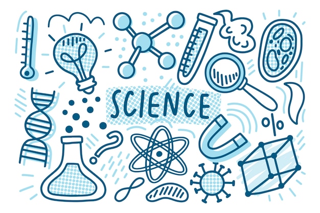 Hand drawn science background | Free Vector