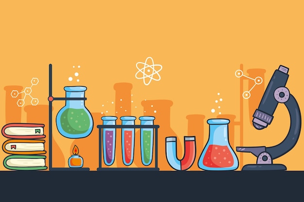 Hand Drawn Science Background | Free Vector