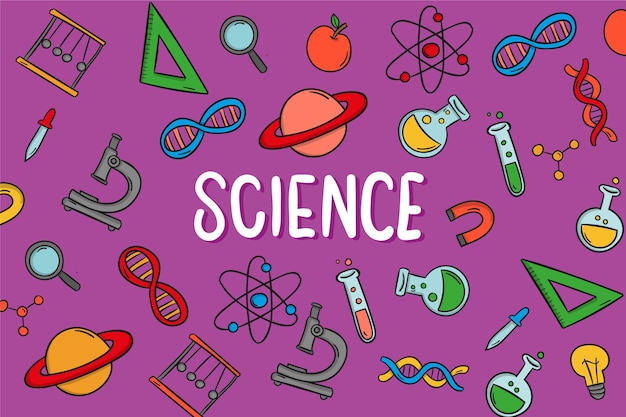 Free Vector | Hand-drawn science education background