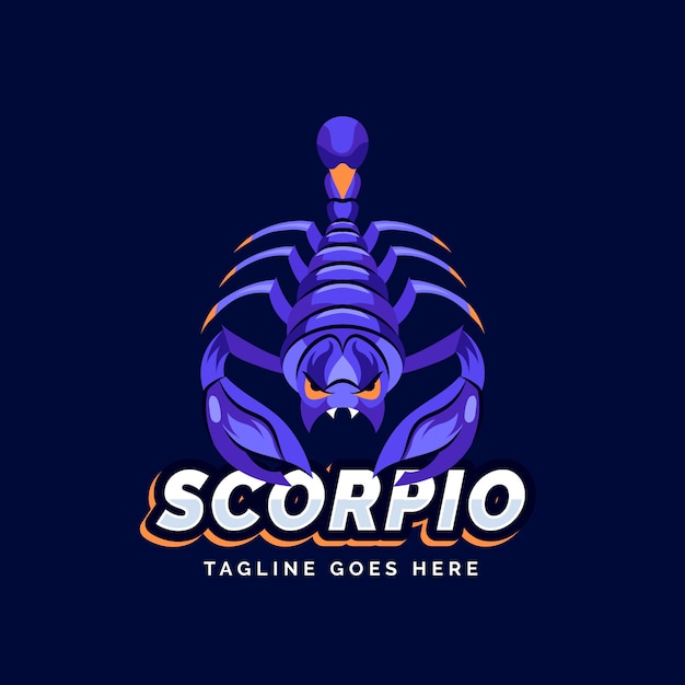 Premium Vector | Hand drawn scorpion logo design