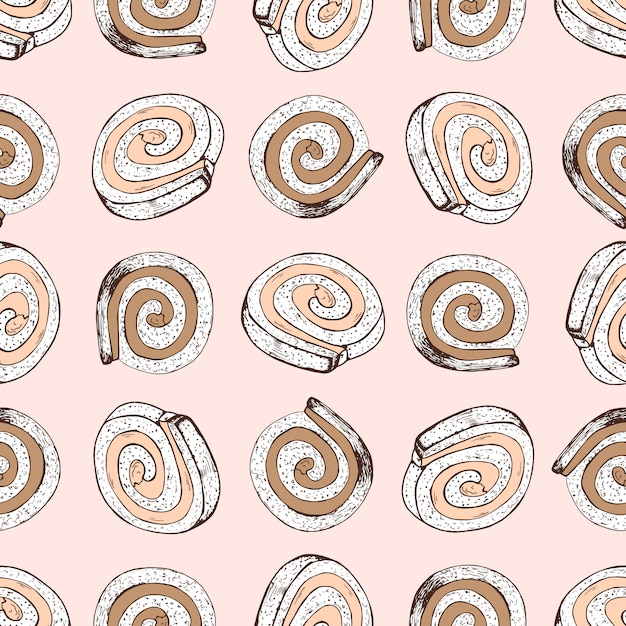 premium-vector-hand-drawn-seamless-pattern-with-swiss-roll