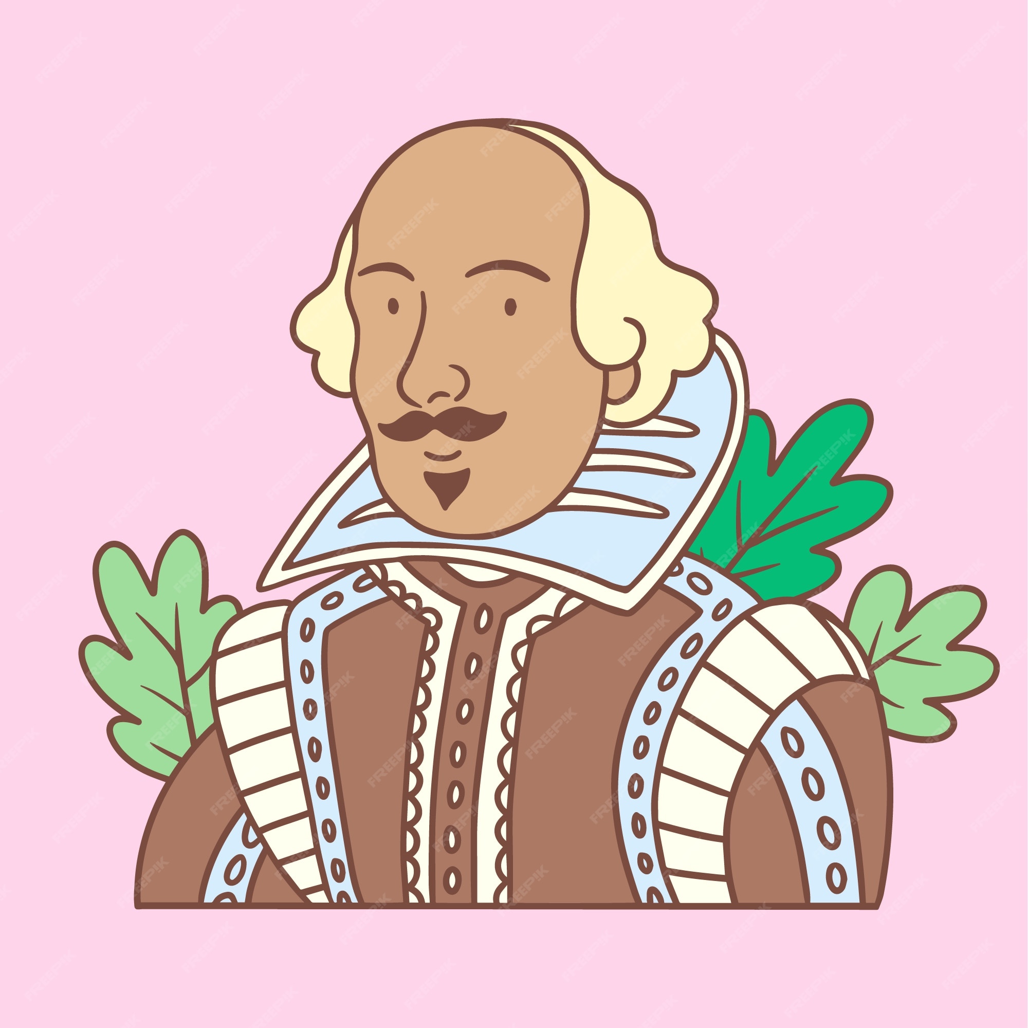 Free Vector | Hand drawn shakespeare illustration