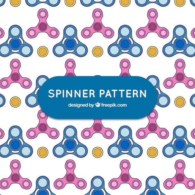 Hand drawn spinners pattern