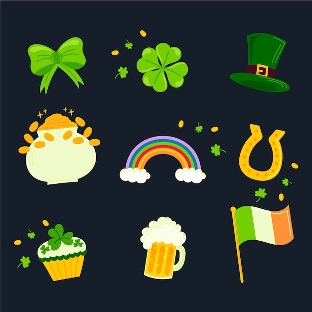 Free Vector Hand Drawn St Patrick S Day Element Collection