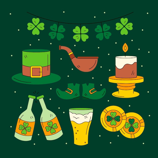 Free Vector | Hand drawn st. patrick's day items