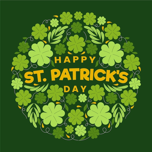 Happy st patricks day round ireland Royalty Free Vector