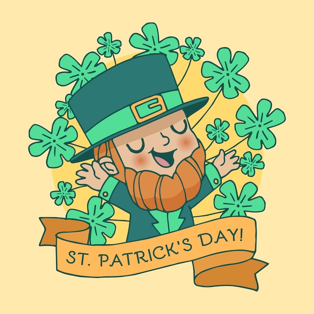 Hand drawn st patricks day concept Free Vector
