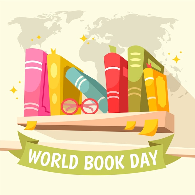 Free Vector | Hand drawn style world book day