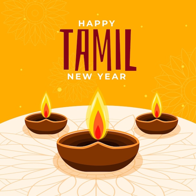 free-vector-hand-drawn-tamil-new-year-illustration