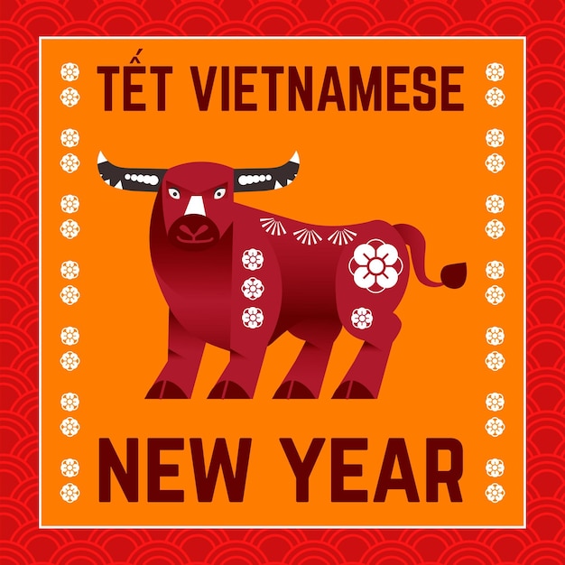 Free Vector Hand drawn têt vietnamese new year