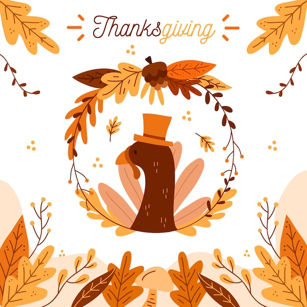 Hand Drawn Thanksgiving Background