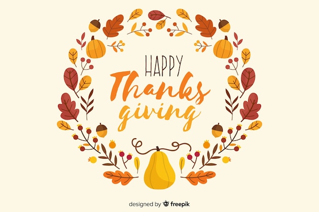 Hand drawn thanksgiving leaves background Vector | Free Download