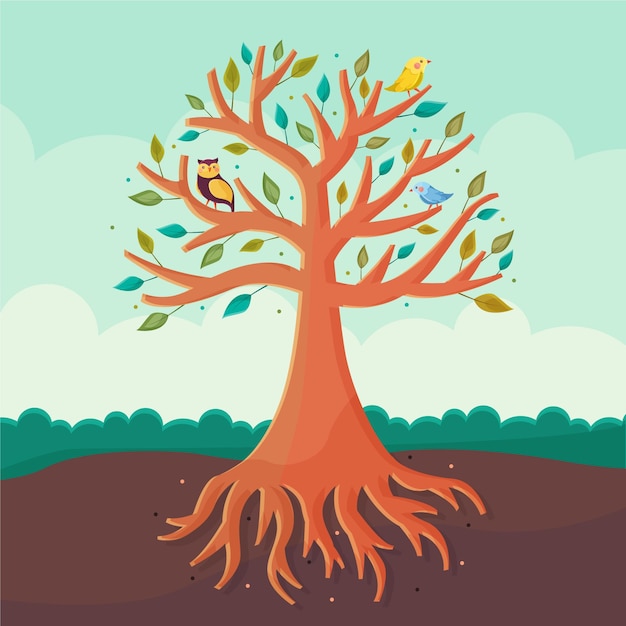 Premium Vector Hand Drawn Tree Life