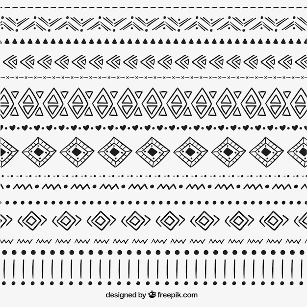 Free Vector | Hand drawn tribal background