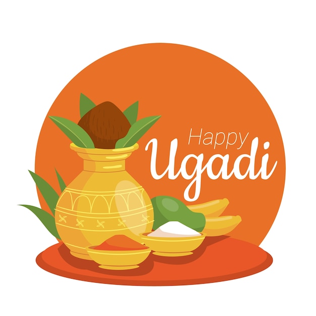 Hand drawn ugadi | Free Vector