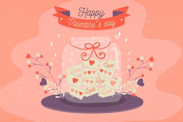 Free Vector | Hand drawn valentine’s day wallpaper