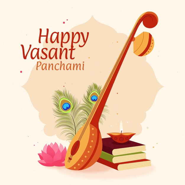 Premium Vector Hand Drawn Vasant Panchami