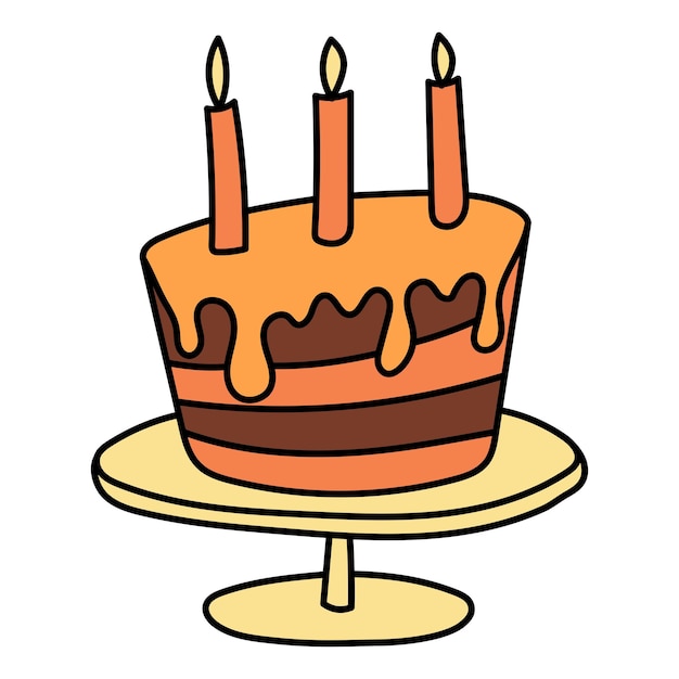 Premium Vector | Hand drawn vector cake in doodle style, isolated on ...