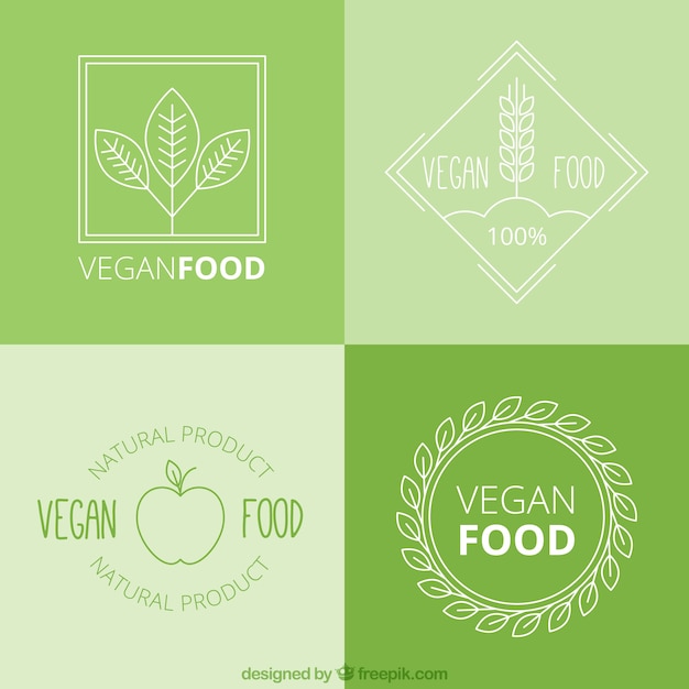 Download Free Download Free Hand Drawn Vegan Food Logos Pack Vector Freepik Use our free logo maker to create a logo and build your brand. Put your logo on business cards, promotional products, or your website for brand visibility.